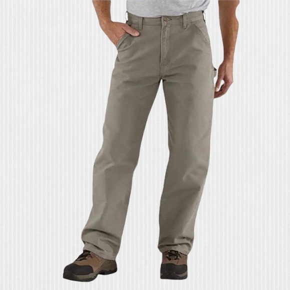 New Carhartt Washed Duck Work Dungarees Desert Size 44 x 34 - Picture 1 of 8